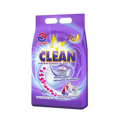 Sigillazione termica Sacchetti a mano a mano in polvere di lavaggio Sacchetti di imballaggio flessibili Sacchetti di plastica stampati