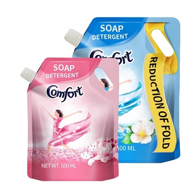 500 ml sacchetto per imballaggio liquido in ingrosso sacchetto stand up con imballaggio a becco